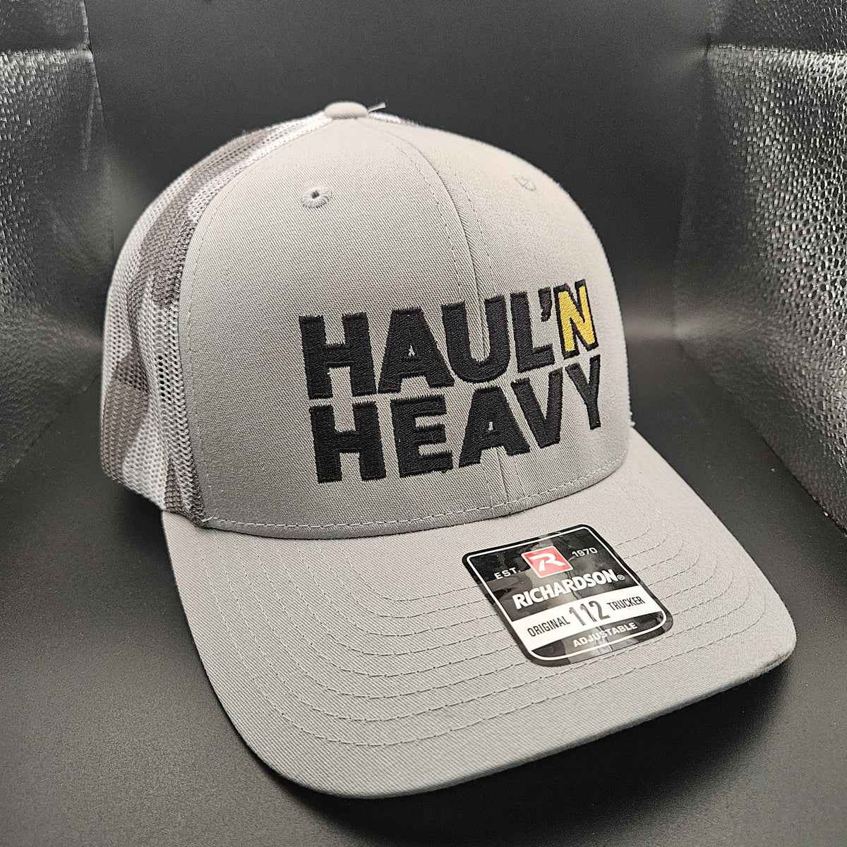 Haul'N Heavy Gray Camo Hat