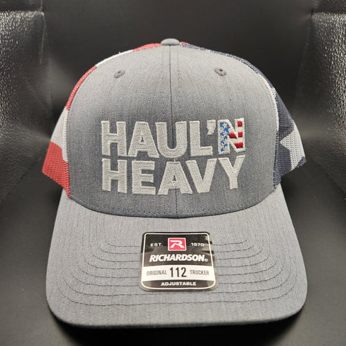 Haul'N Heavy Red White and Blue Hat